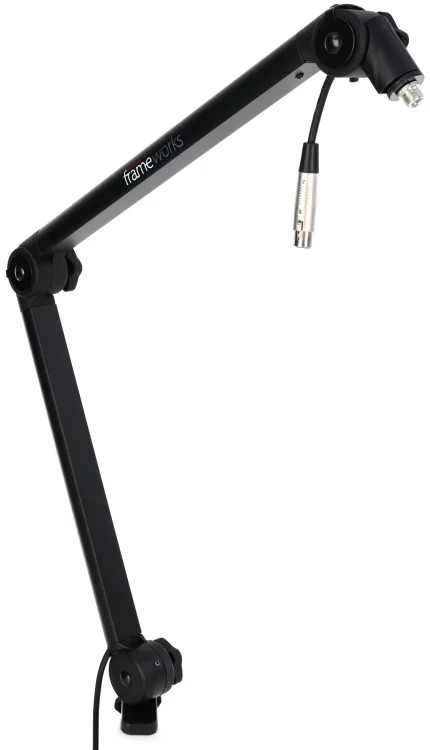 Gator Frameworks GFWMICBCBM3000 Deluxe Desk-mounted Broadcast Microphone Boom