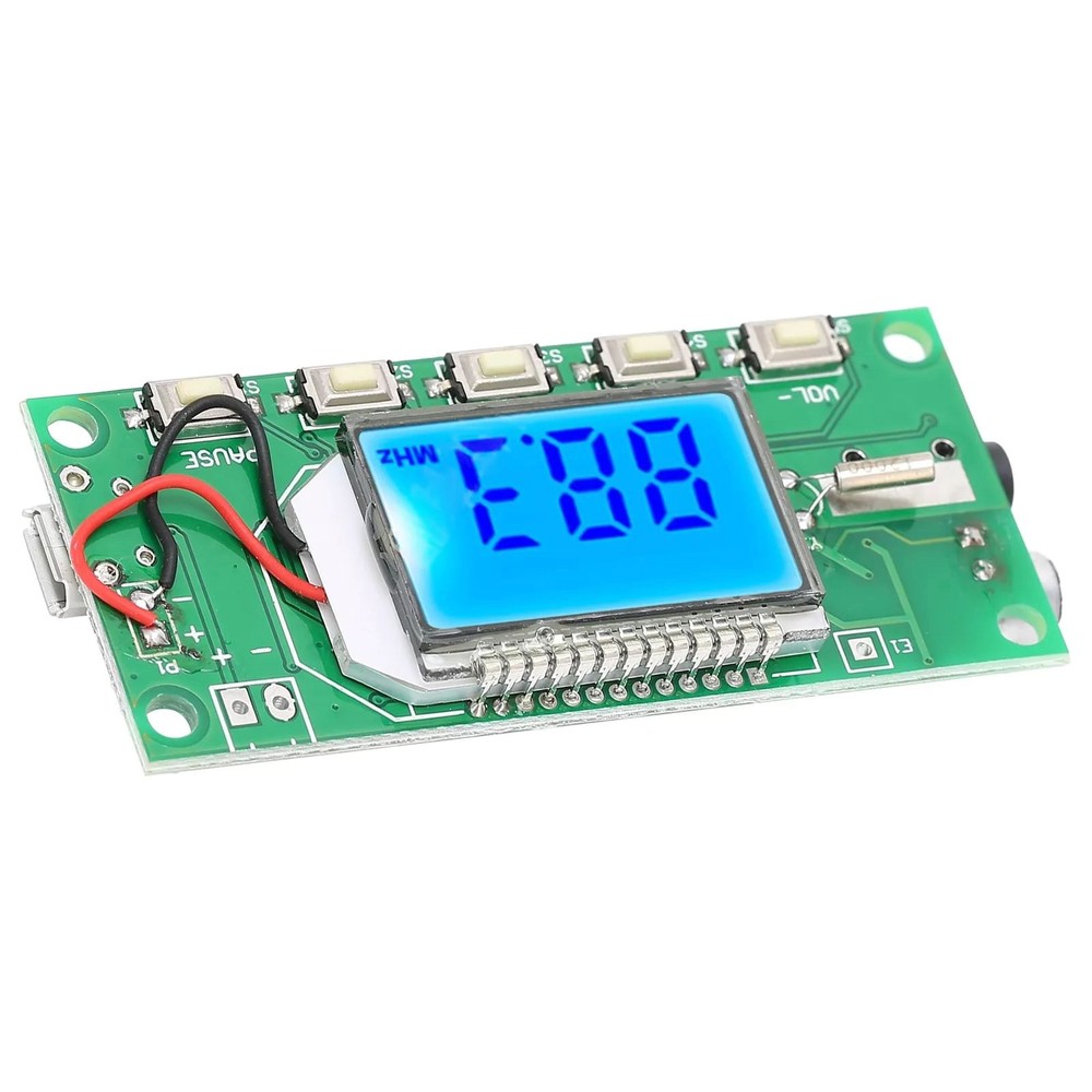 Digital FM Radio Transmitter Module W/LCD Display Board 3-5V Mono/Stereo Mode