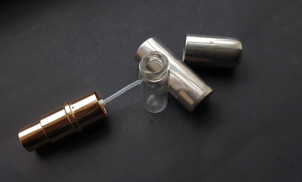 BIRMINGHAM HALLMARKED STERLING SILVER 925 PERFUME SCENT ATOMISER BOTTLE c2003