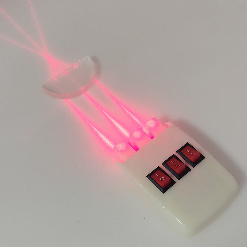 6PC Optical Plastic Prism for Teaching Physics Principle Light Experiment