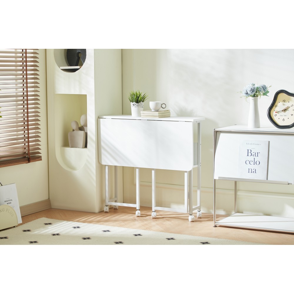 Foldable Desk-Compact Writing/Computer Table-Small Space Solution,Lightweight