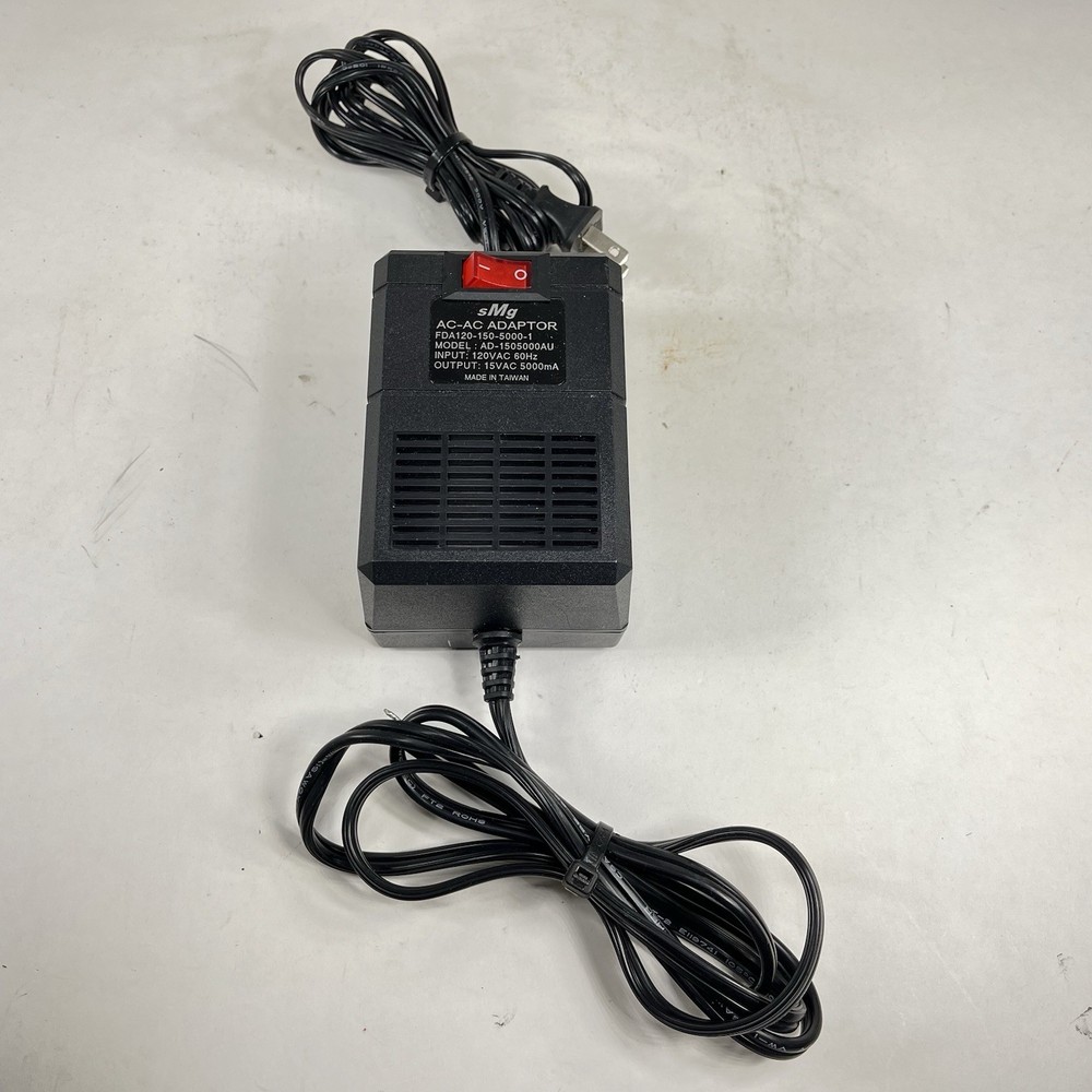 sMg AC-AC Adapter Output 15VAC 500mA Untested