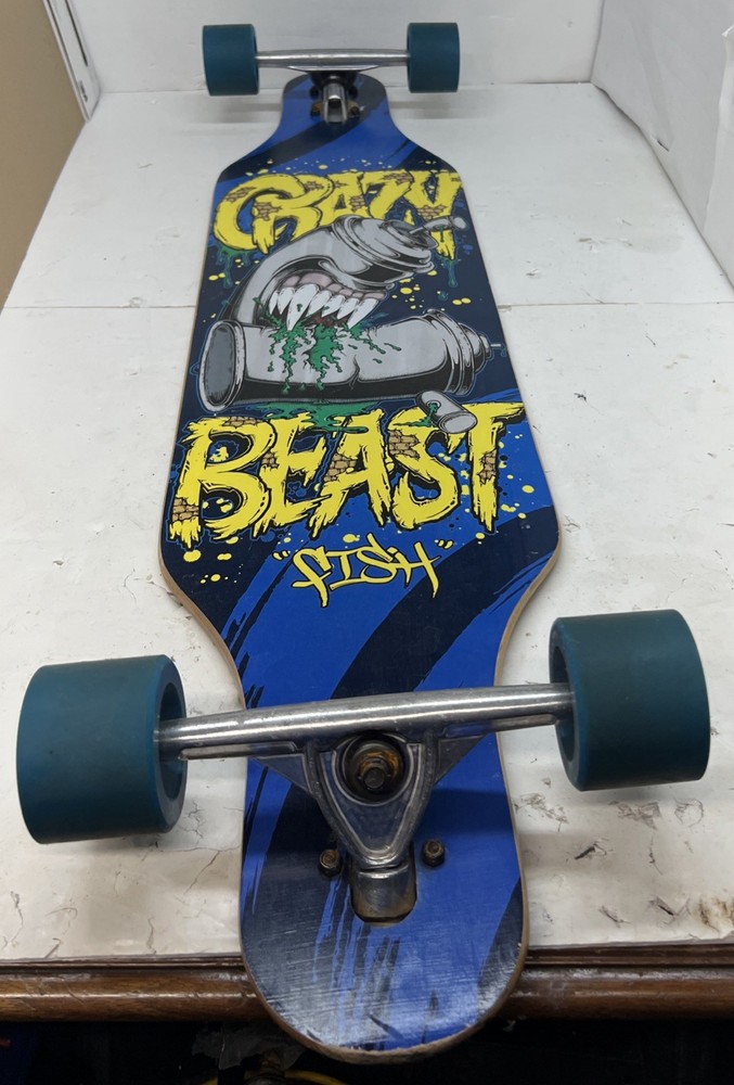 Fish Skateboard 42”longboard (Crazy Beats Fish)