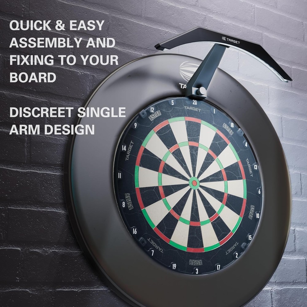 LED Dartboard Light - Bright Dart Board Lighting | Extra Long 3m Cable | Securel