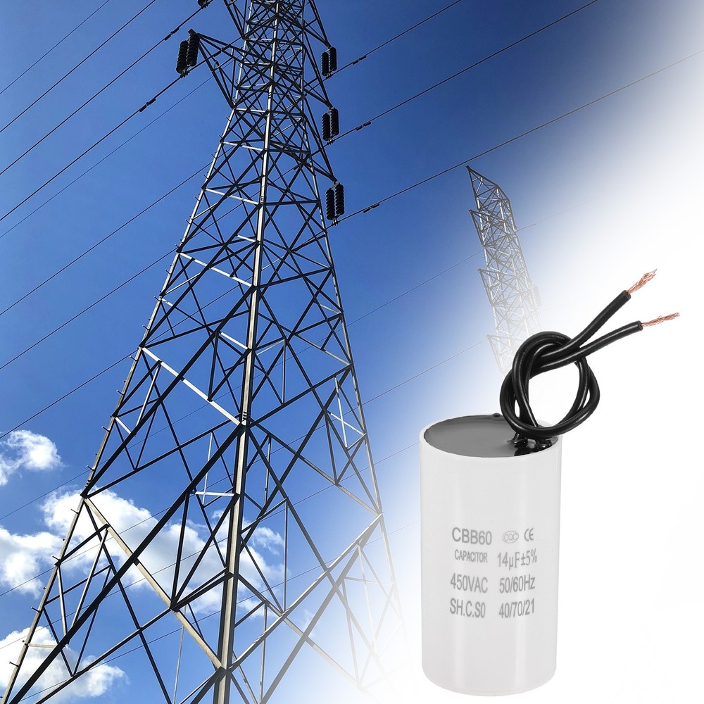 14uF CBB60 Running Capacitor, Run Capacitor,White