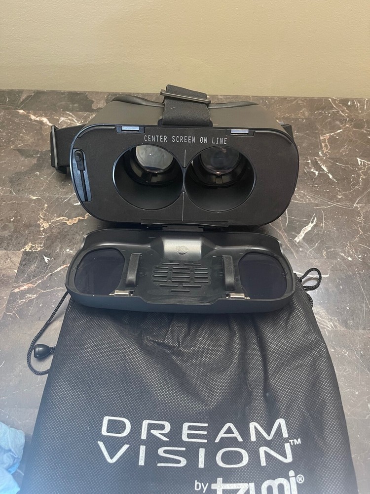 Tzumi Dream Vision Virtual Reality VR Headset - Phone IOS Android Black Tested