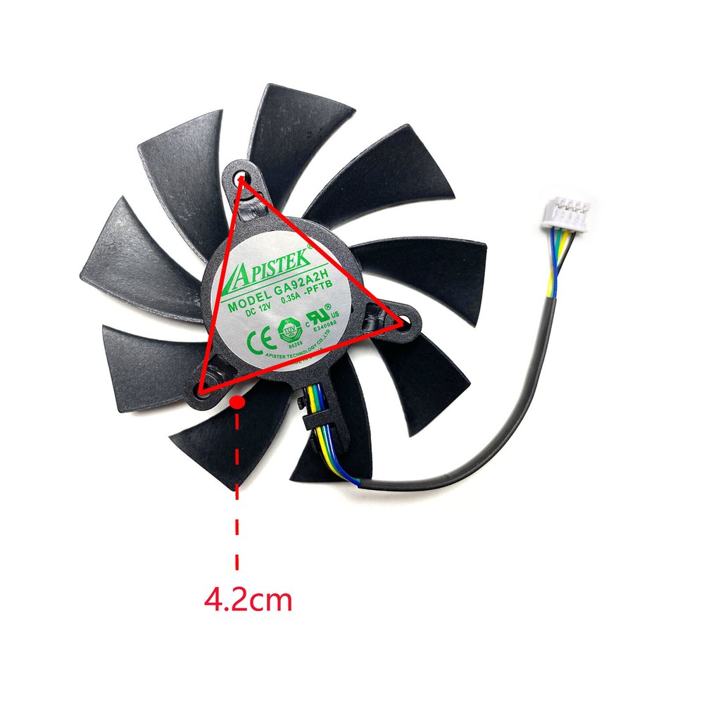 For GTX1060 3GB Graphics Card Replacement Cooling Fan Computer