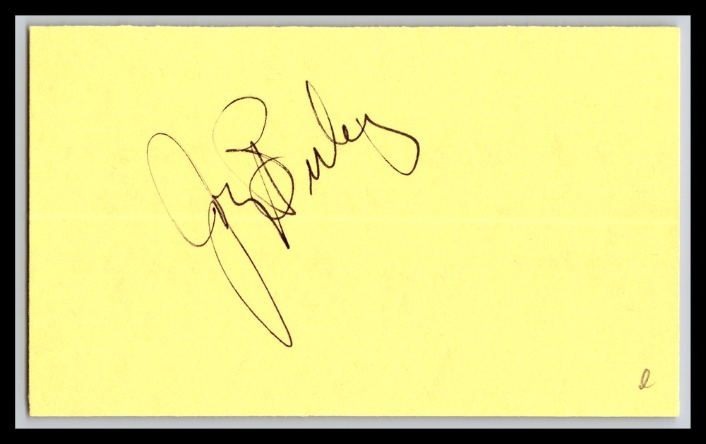 Joey Bishop - Actor & Entertainer - 3x5 Card - Signed / Autograph (e)