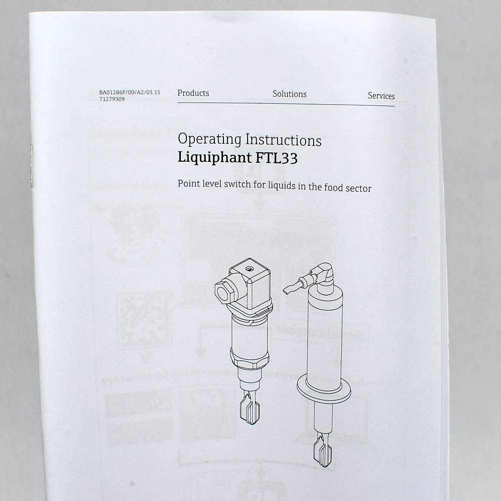 NEW Endress+Hauser Liquiphant FTL33 Point Liquid Level Detection Switch Unused