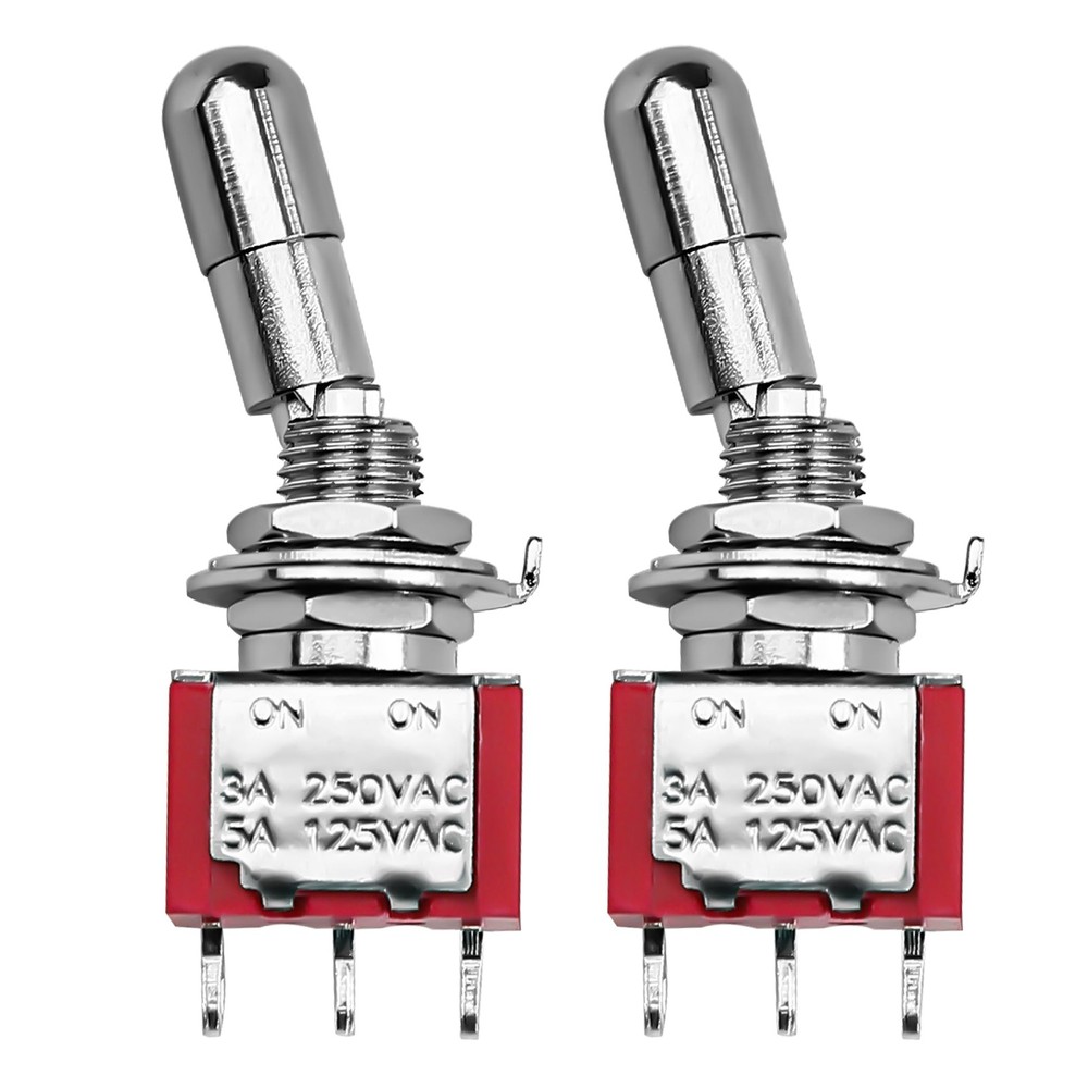 Mini Toggle Switch SPDT ON ON 2 Pack