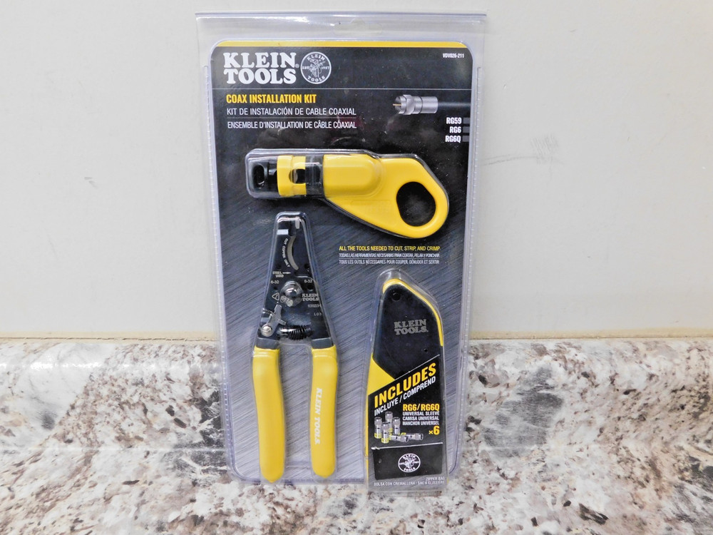 Klein Tools VDV026-211 Coax Installation Kit (SEALED)