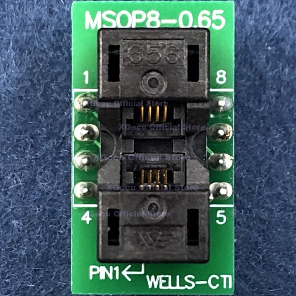 MSOP8 To DIP8 IC test socket adapter/converter for TL866II PLUS programmer