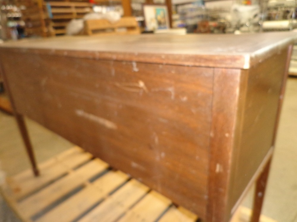 Vintage Antique Hepplewhite Cabinet Sideboard Buffet Bow Front