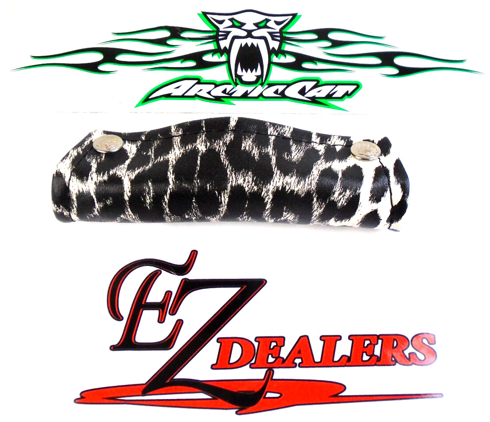 Kitty Cat Snowmobile Handle Bar Pad With The Original Embossing Leopard Pattern