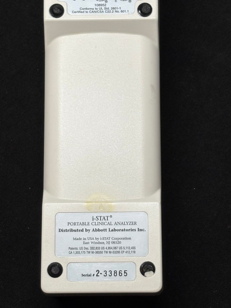 ABBOTT I-STAT 1 PORTABLE CLINICAL ANALYZER