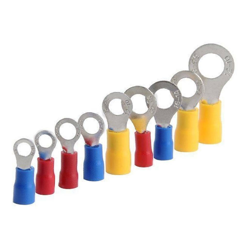 480PCS Assorted Electrical Wire Terminals Crimp Connectors Spade Insulated Kit