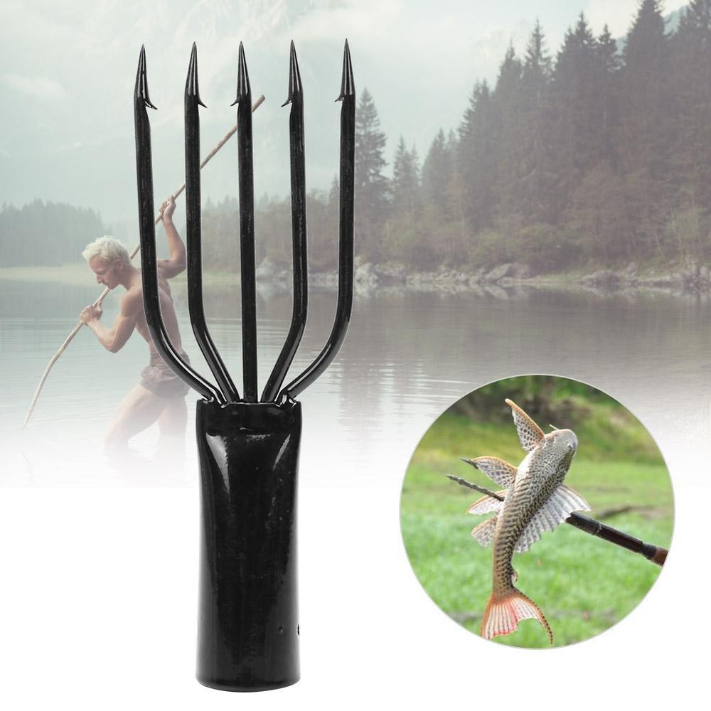 2PCS 3/4/5 Prong Fishing Spear Harpoon Fork Multi-function With Sharp Barbed