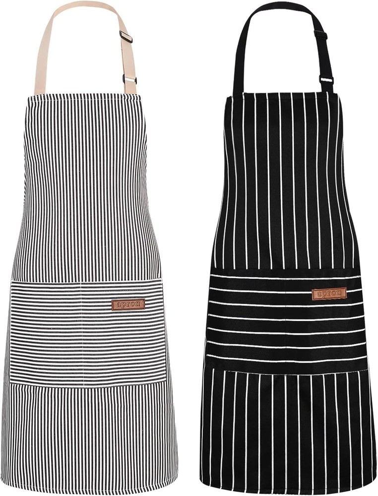 Adjustable Kitchen Apron for Women Men Poets，Cotton-Polyester Blend Bib