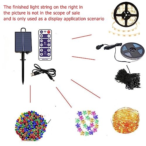 Solar Battery Box for LED String Lights, Outdoor String Lights Control 3V