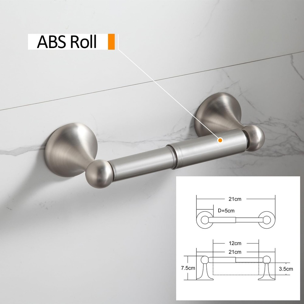BGL Bathroom Accessory Set, Brushed Nickel Adjustable