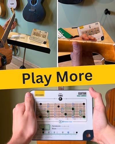 Sliding Guitar Scales Compass & 88-Page Decoder Book for Scale Compass