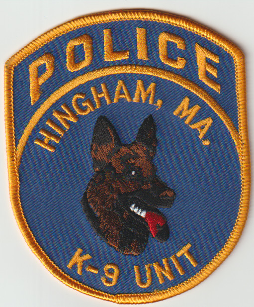 Hingham MA K-9 Unit non shield shape patch