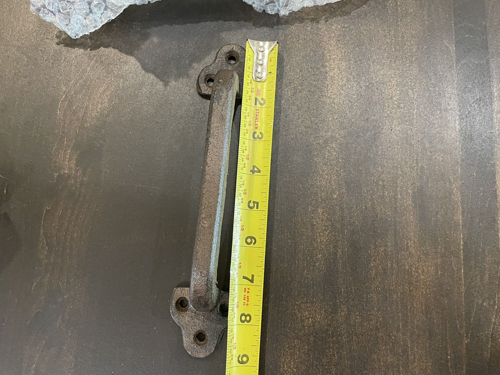 WEBI Rustic Cast Iron Door 9" Handle Pulls, 2 Pack, Black Unused B114