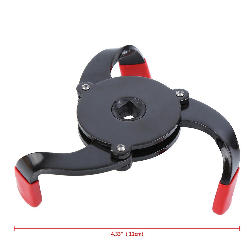 Universal 3 Jaws Oil Filter Wrench Adjustable Spanner Remover Removal Tool