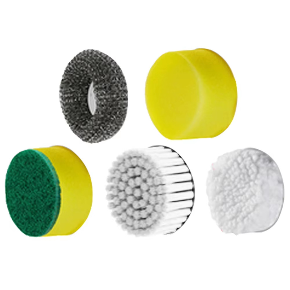 5Pcs Practical Replace Brush Head Set Convenient Electric Handheld Scrubber Head