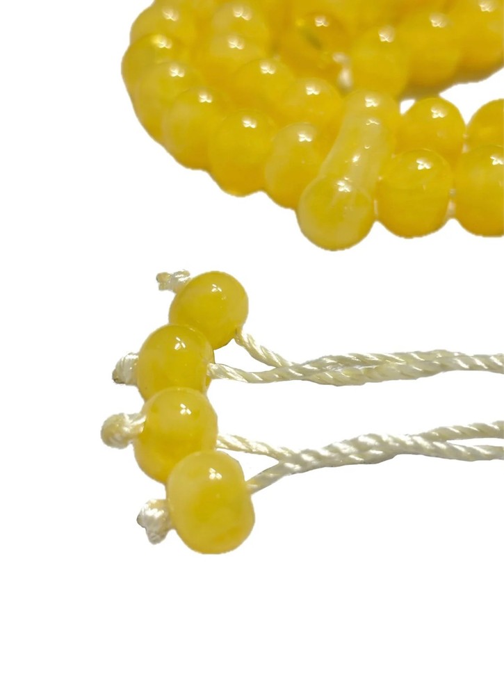 Yellow Prayer Beads