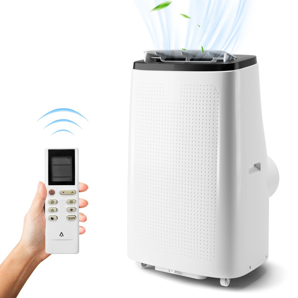 Powerful 14000 BTU Portable Air Conditioner Quiet Energy-Efficient 24H Timer