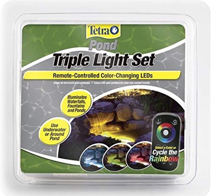 TetraPond Remote-Controlled Color Changing Triple LED Light Set