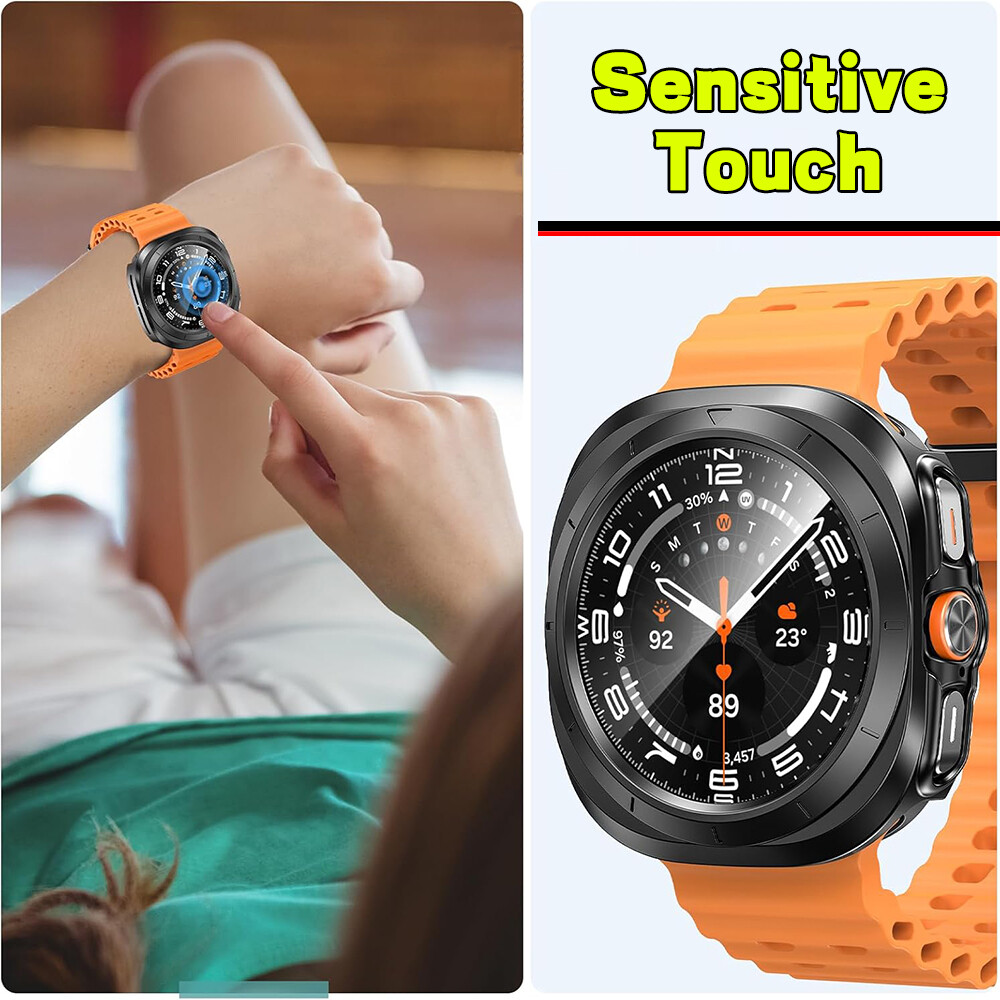 For Samsung Galaxy Watch Ultra 47mm Hard PC Case Screen Protector Full Coverage