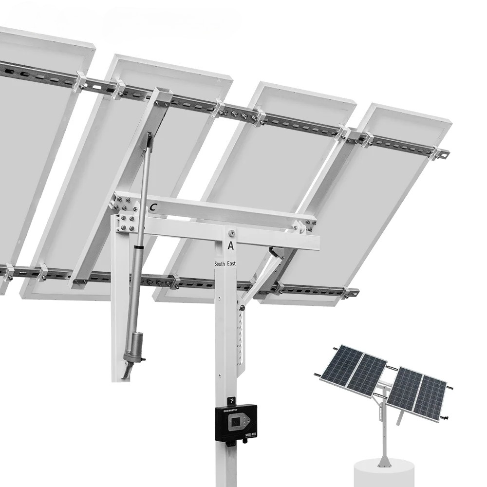 Solar Panel Single Axis Tracking System(Increase30% Power)with TrackerController
