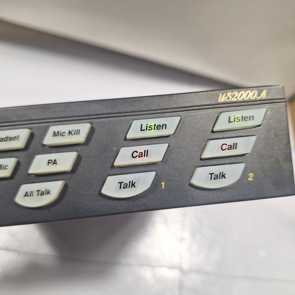 Telex Audiocom US2000A Intercom User Station Tested No power cord.