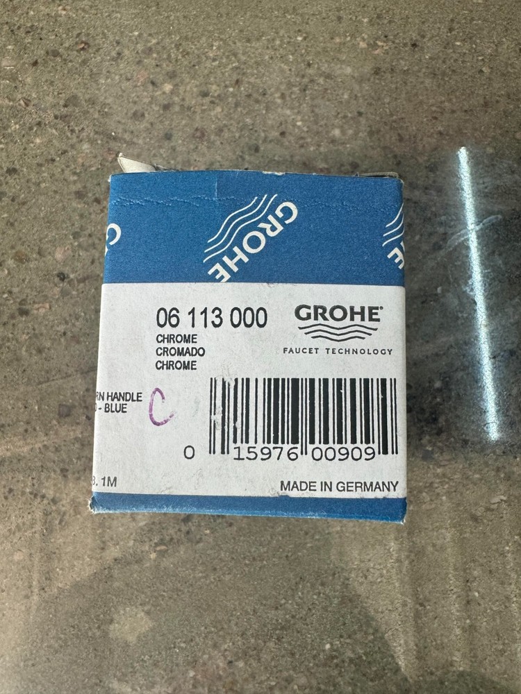 Grohe Chrome Cold Water TriHorn Coded Blue FAUCET Handle 06113000