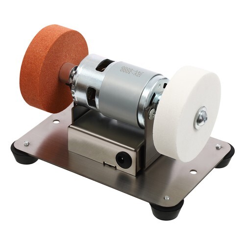 Electric Benchtop Grind Sander Adjustable Variable Speed Table Grinding Machine