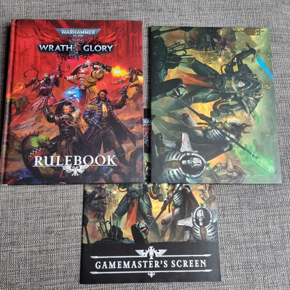 Warhammer 40k Roleplay Wrath & Glory Core Rulebook + Gamemaster's Screen