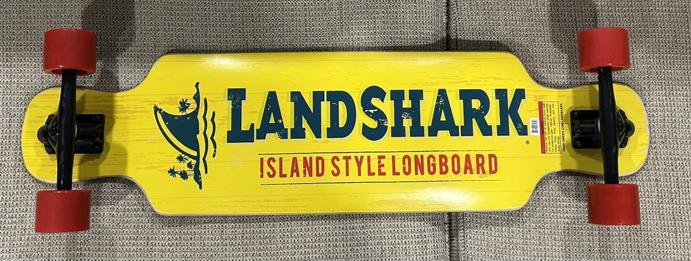 Landshark Beer Longboard Skateboard 35" Island Style