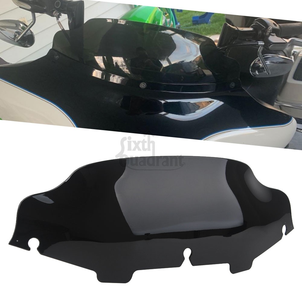 For Harley Touring Electra Glide FLHT 1996-2013 6" Wave Windshield Windscreen