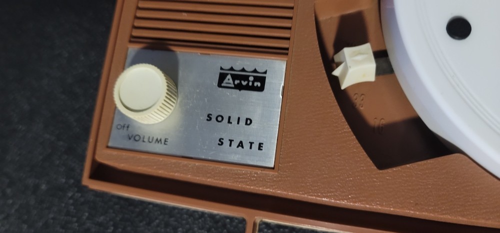 Vintage Arvin Solid State Phonograph 48P26 Spins Otherwise Untested