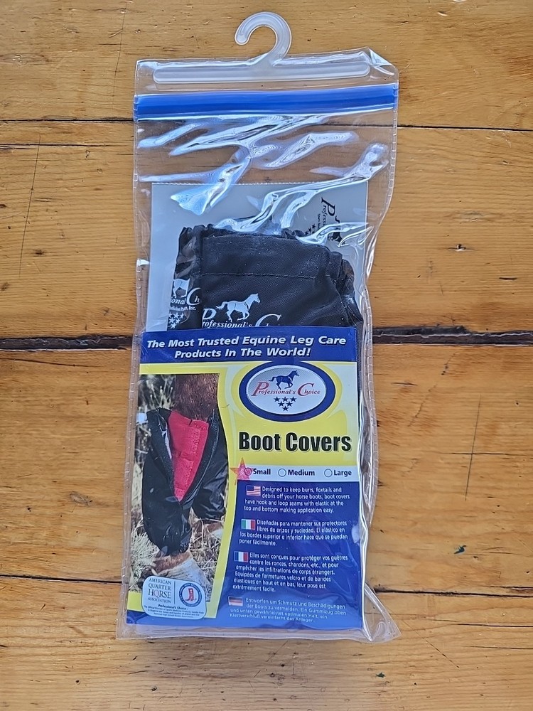Professional's Choice Boot Covers, Size Small, Black