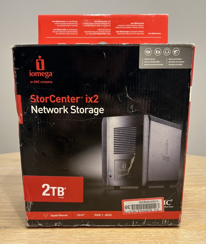 Iomega storcenter ix2 2TB Network Storage Center PC/Mac/Linux