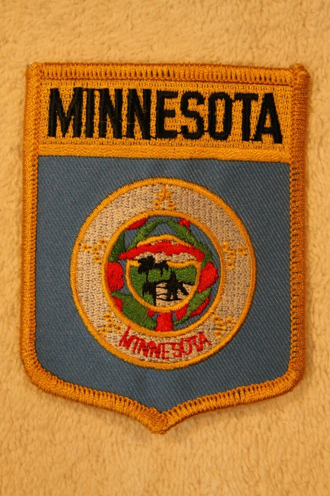 MINNESOTA STATE SHIELD PATCH - police park flag