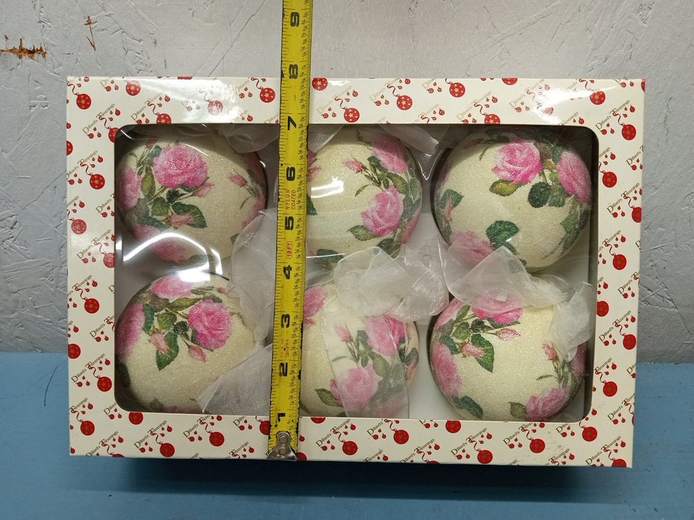Dillard’s Trimmings Rose Ornaments (LL)