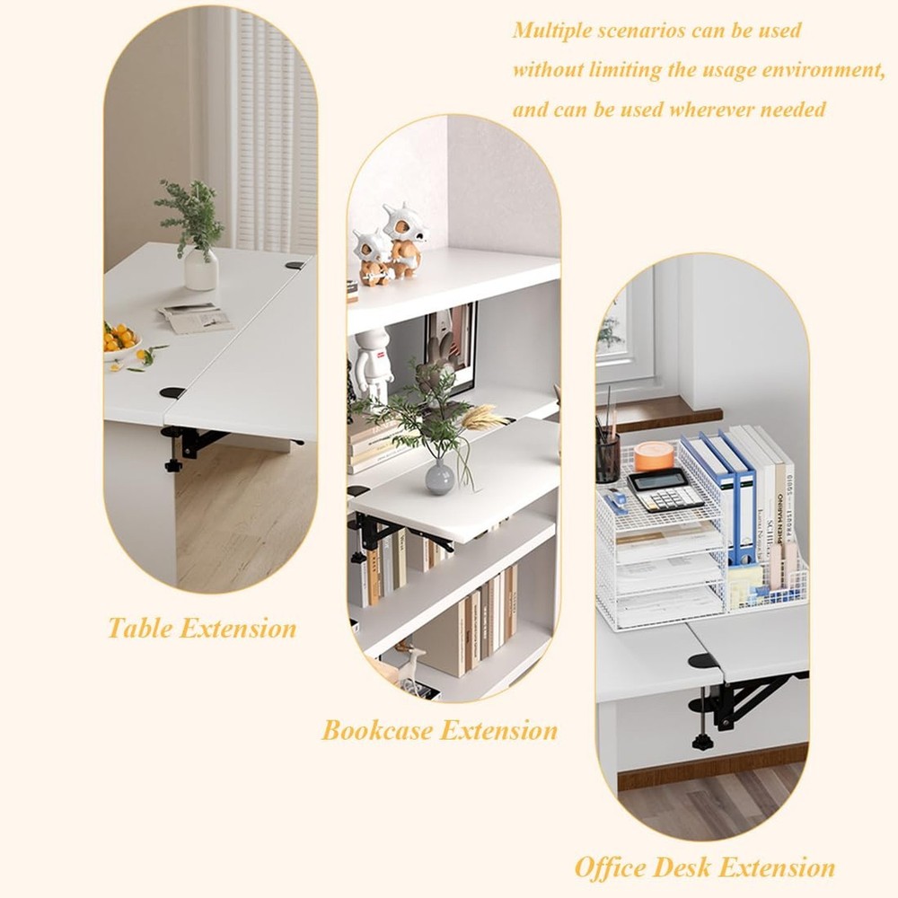 Under Desk Keyboard Tray Support Bracket Adjustable Desktop Extension Board S...