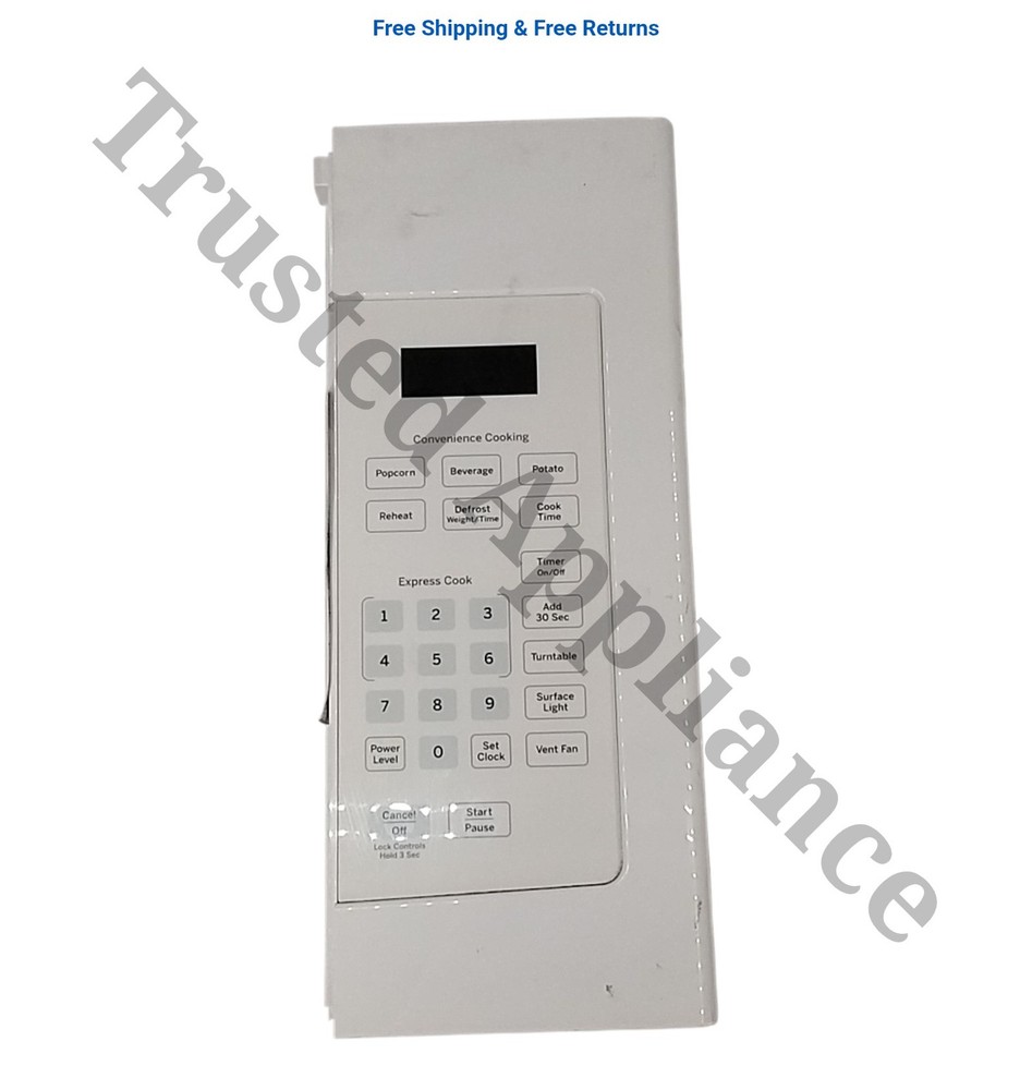 GE Microwave Control PANEL PART # WB56X29815 WHITE