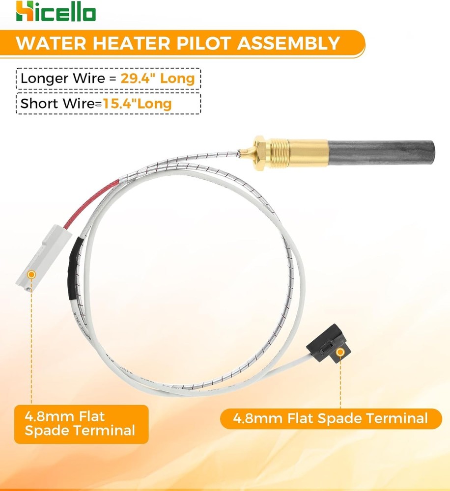 Gas Minivolt Thermopile Generator Replacement for Bradford White,17/26 Honeywell