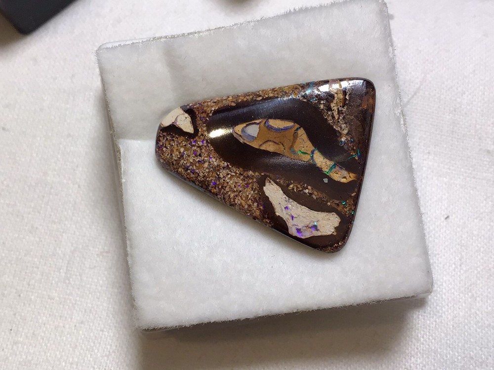 All Natural Solid Australian Boulder Opal, 11.60 carats, double sided