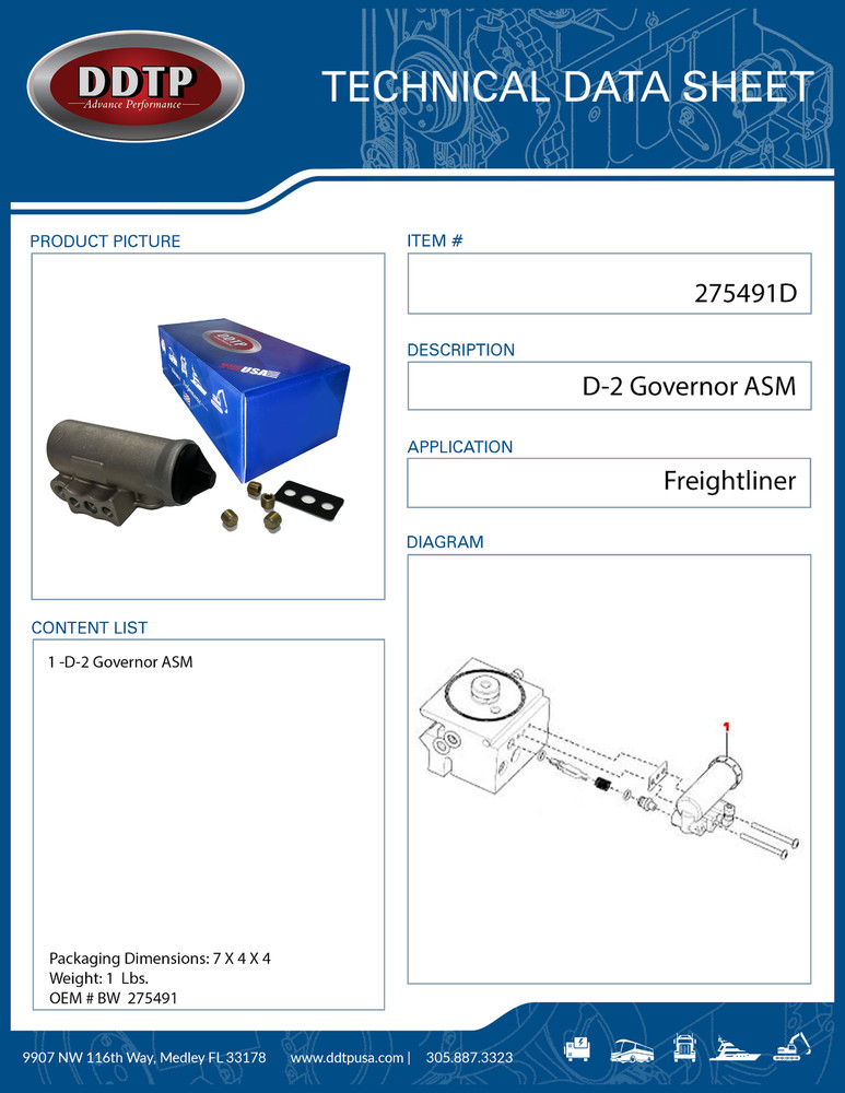 D-2 Governor ( BW 275491 )